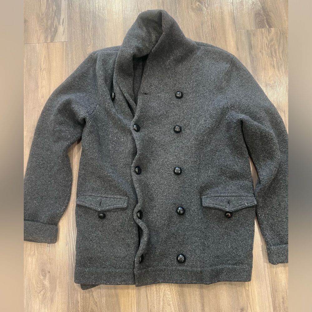 Beautiful Wallace Barnes Double Breasted Cardigan. Small